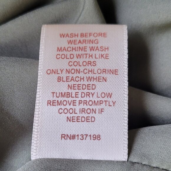 Camila Coelho Sage Green Midi Dress Bubble Hem Basque Waist Open Back Modern M - Picture 13 of 14